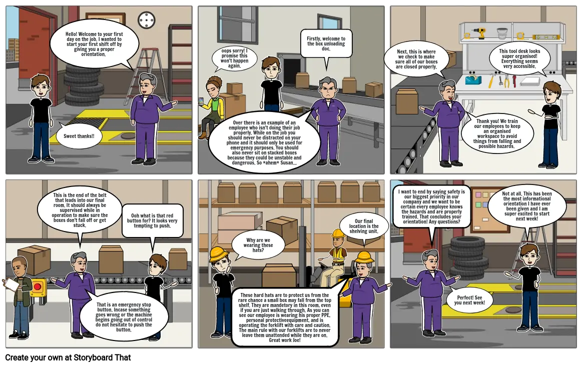 workplace storyboard