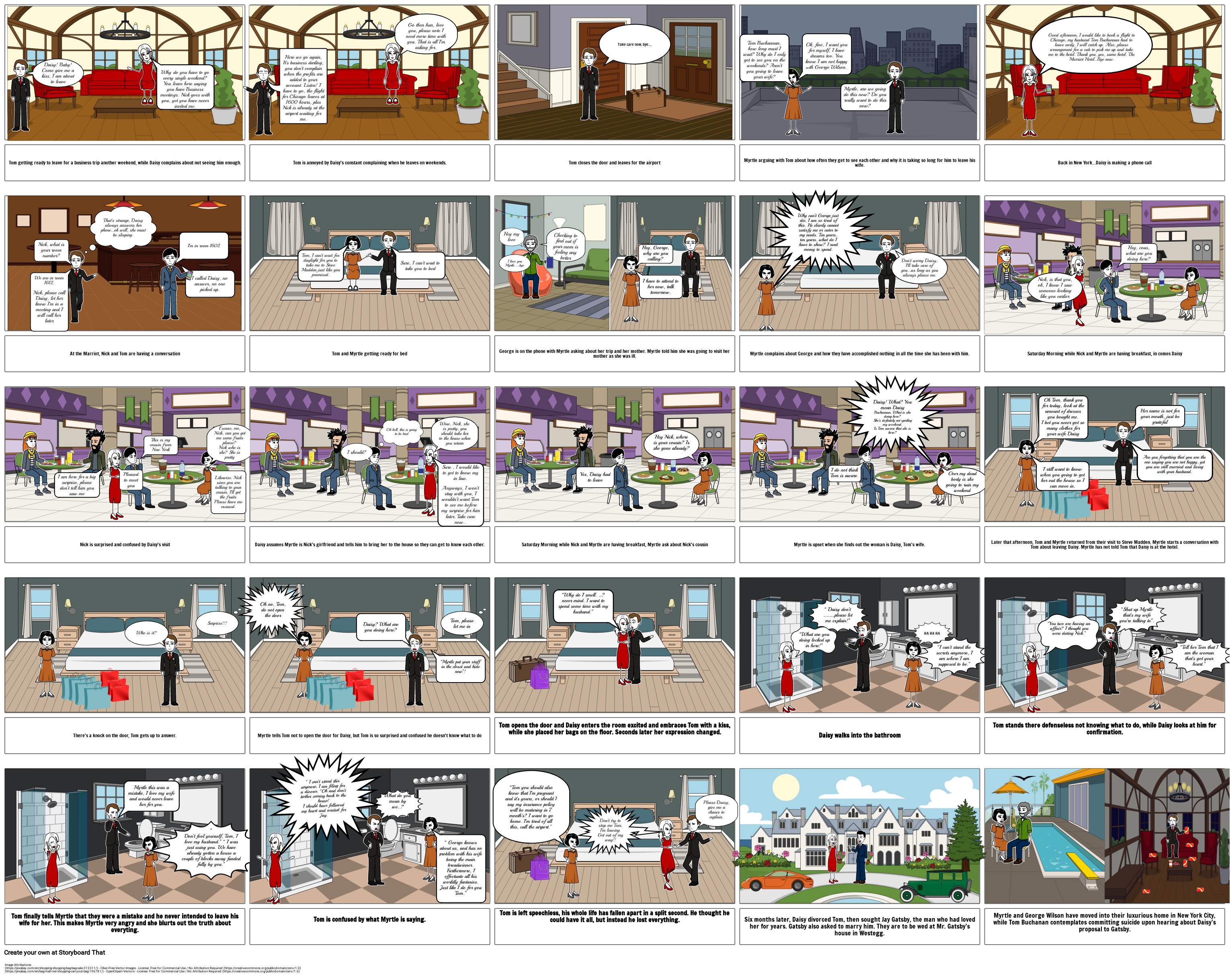 chase for the American dream Storyboard