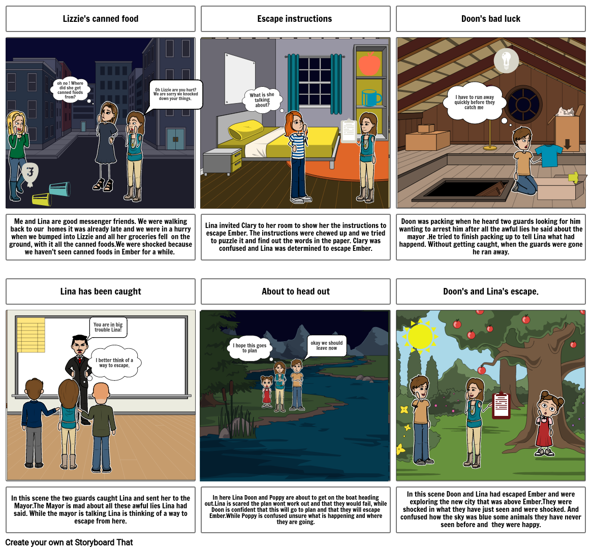 City of ember Storyboard That! ⭐ Final Project ⭐