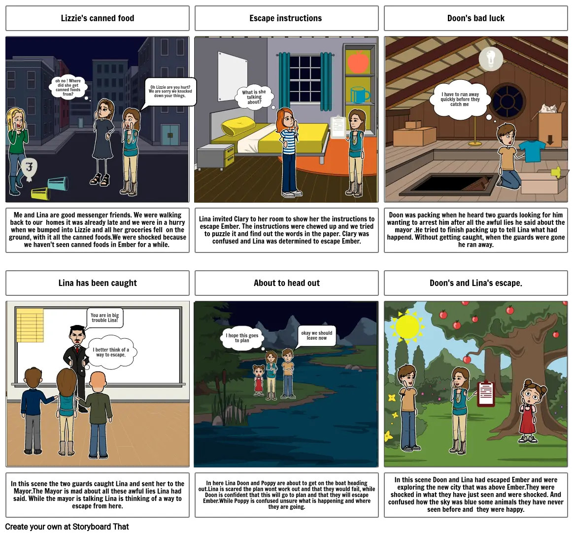 City of ember Storyboard That! ⭐ Final Project ⭐