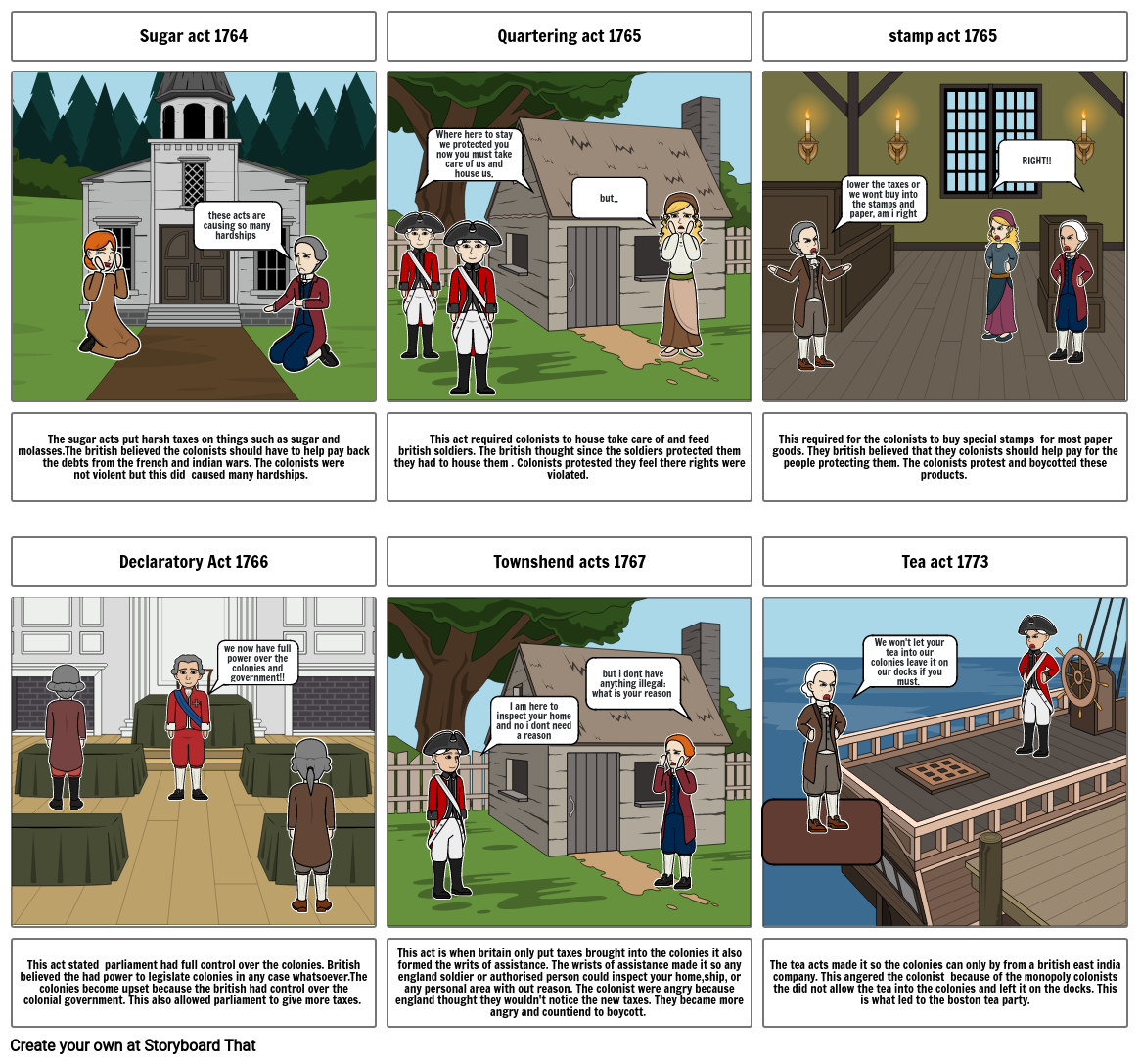 colonial unrest Storyboard by d38b9b2f