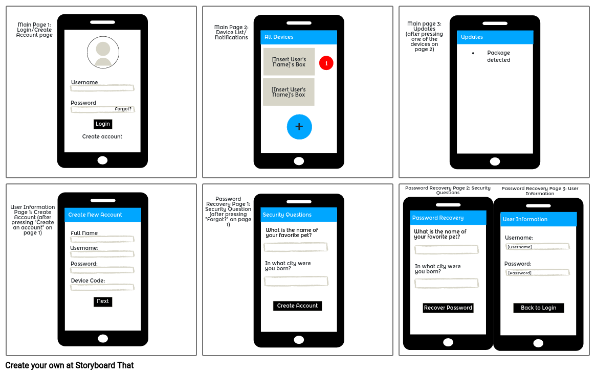 App Storyboard