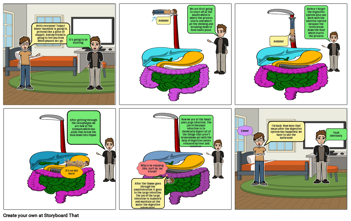 SCIENCE HOLIDAY HOMEWORK STORYBOARD BY DHEER VASHISHT