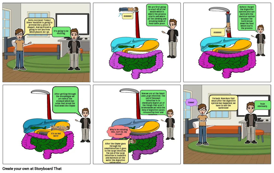 SCIENCE HOLIDAY HOMEWORK STORYBOARD BY DHEER VASHISHT