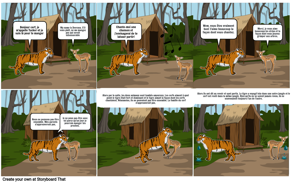 the tiger and the deer essay in english