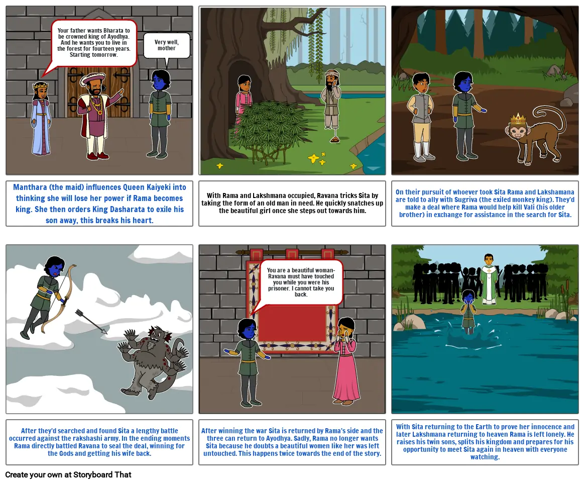 The Ramayana Storyboard By D3ce71fb