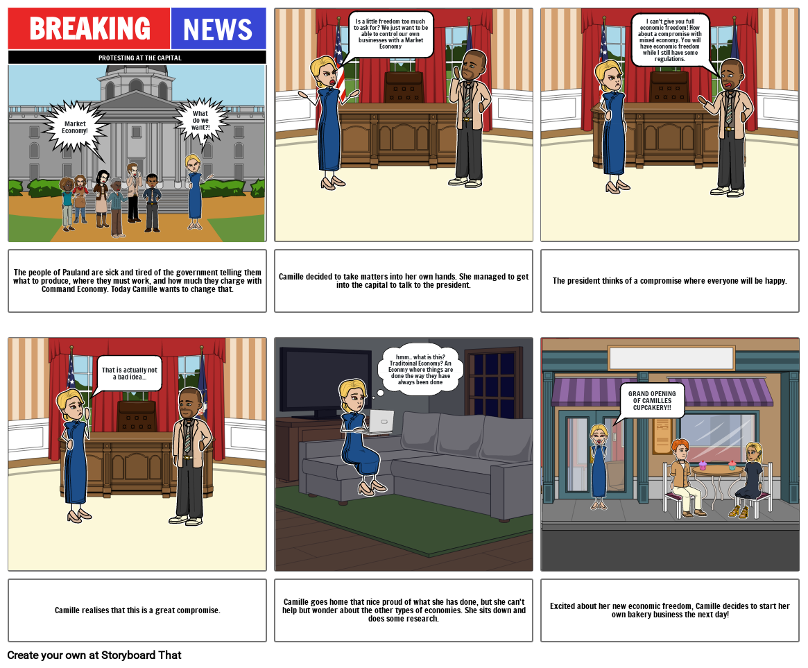 Types of Economies Storyboard Storyboard by d3ea17b6