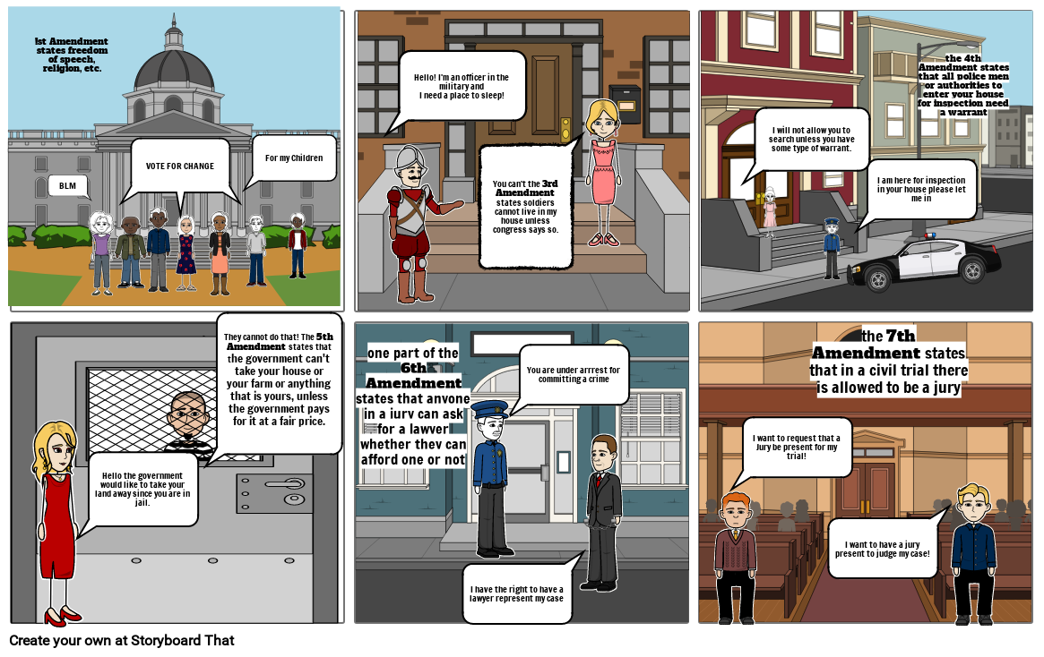 Bill Of Rights Comic Storyboard by d3fc1cbc