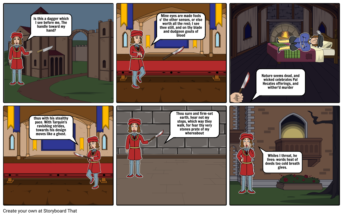 Marcucci Macbeth Act 2 Scene 1 Storyboard By D4091cd8