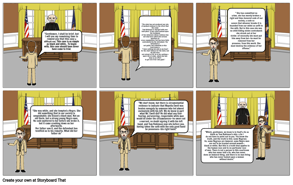 Tkam Scene Storyboard By D44fbb73