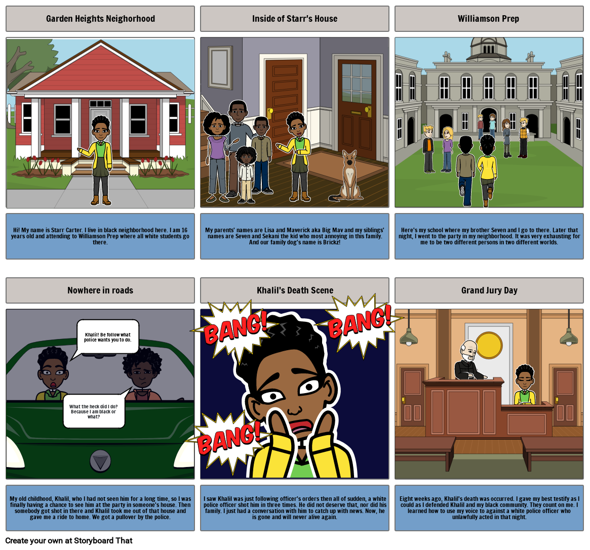 The Hate You Give Picture Book Storyboard by d4ac1aa0