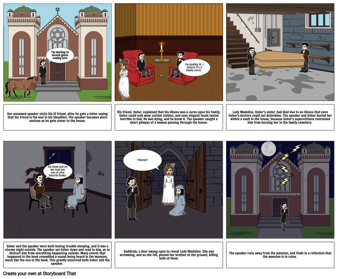 The Fall of The House of Usher Storyboard by d4ea6b82