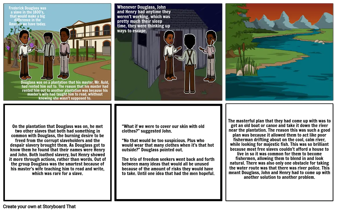 Fredrick Douglass Attempts to Escape Slavery (ELA Project)