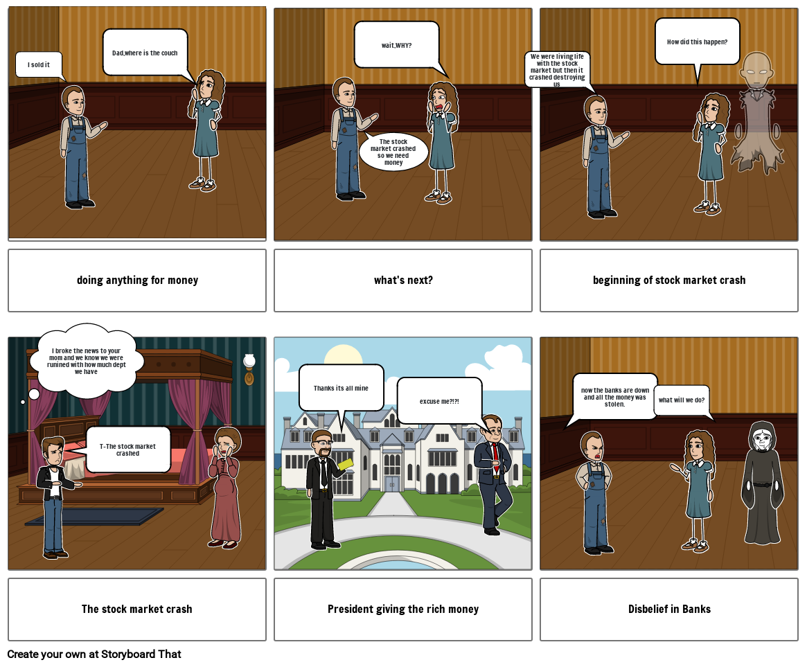 The Great Depression Storyboard By D53ea825