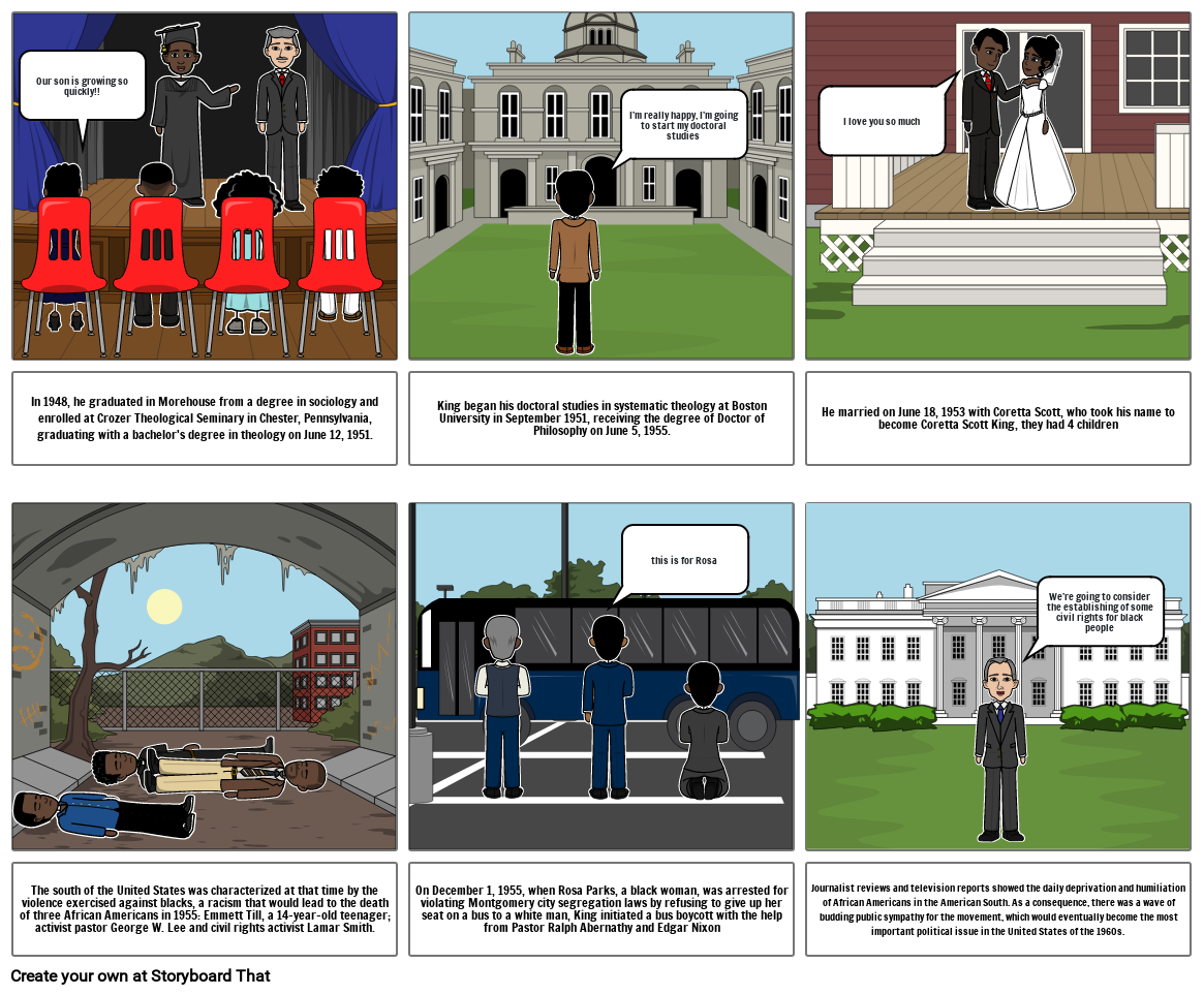 Martín Luther King Storyboard by d560d3cf