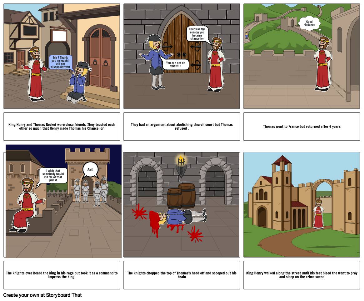 Thomas Becket Storyboard by d56e229c