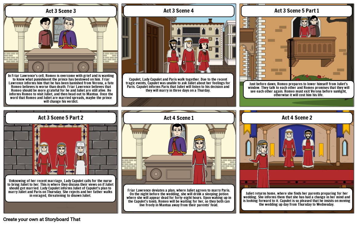 Romeo and Juliet Storyboard by d5857c0d