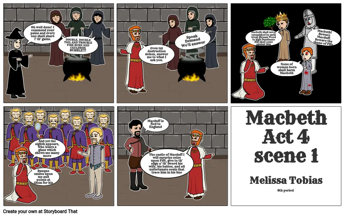 Macbeth Act 4 Scene 1 comic