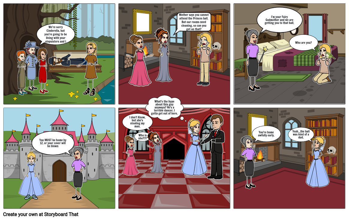 Cinderella Storyboard Storyboard by d6019133