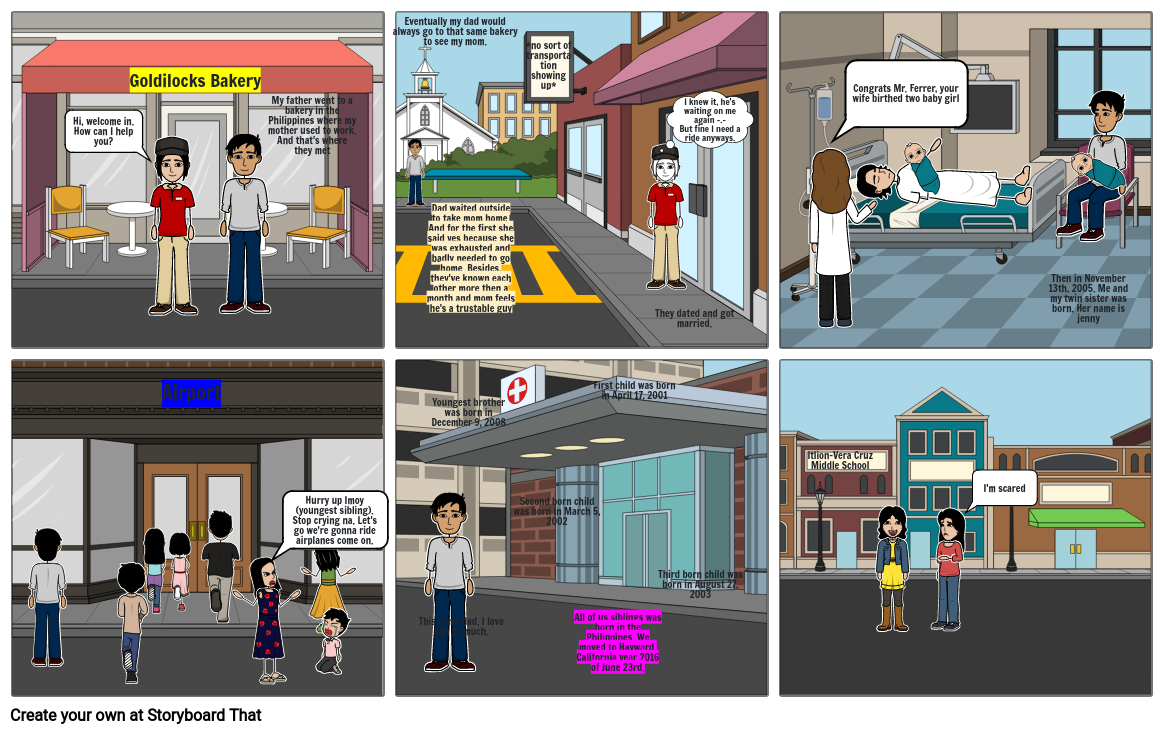 Comic Strip Project Storyboard by d6a830c9