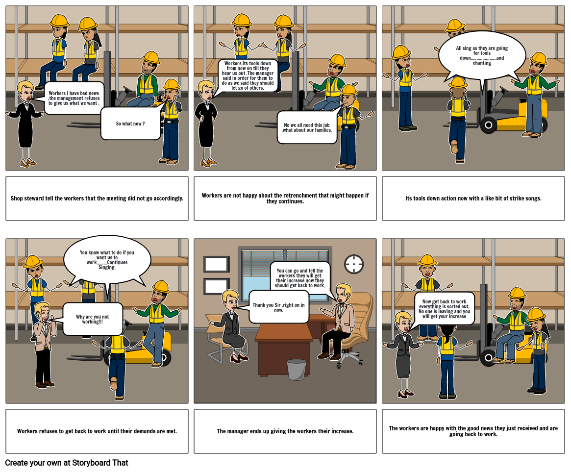 Shop steward storyboard