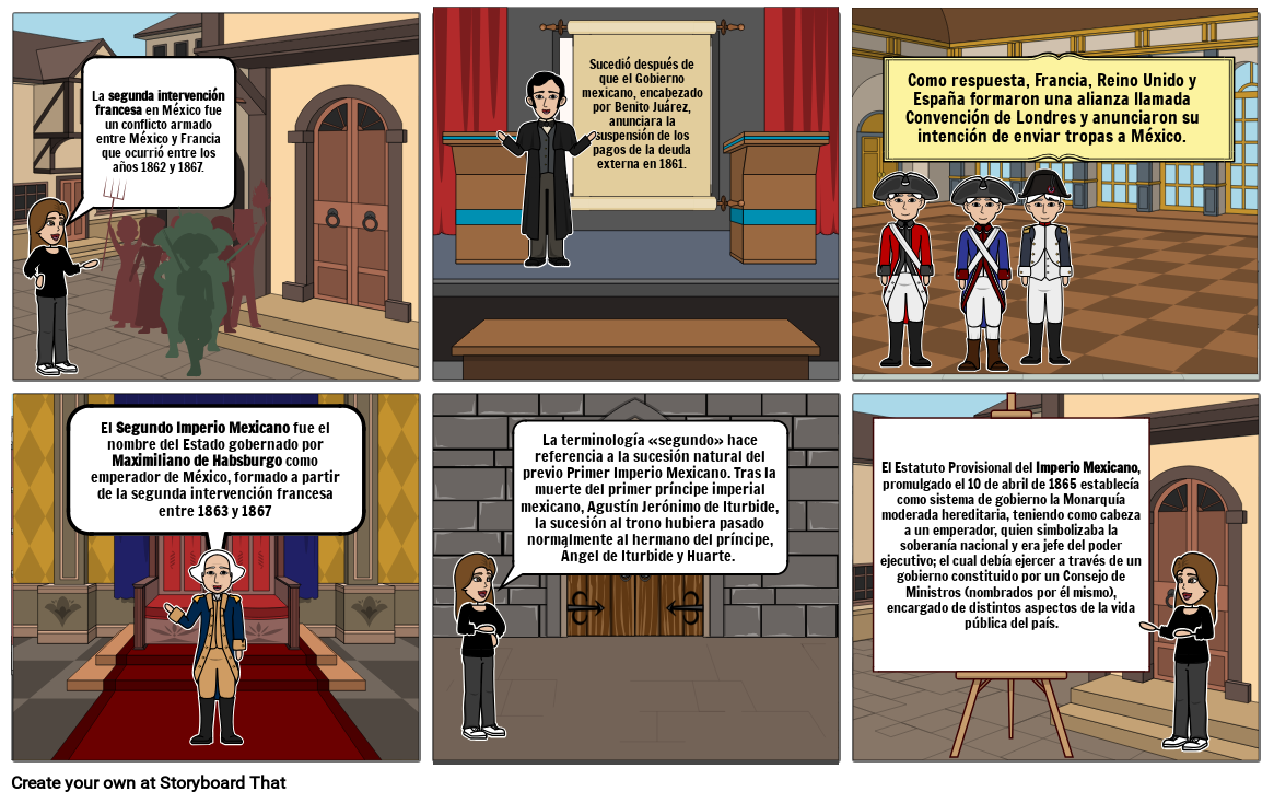 2da Intervencion Francesa Storyboard Por D6e1098e