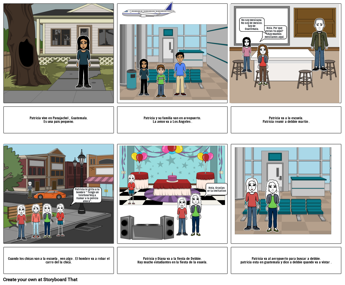 Patricia va a california Storyboard by d6e81689