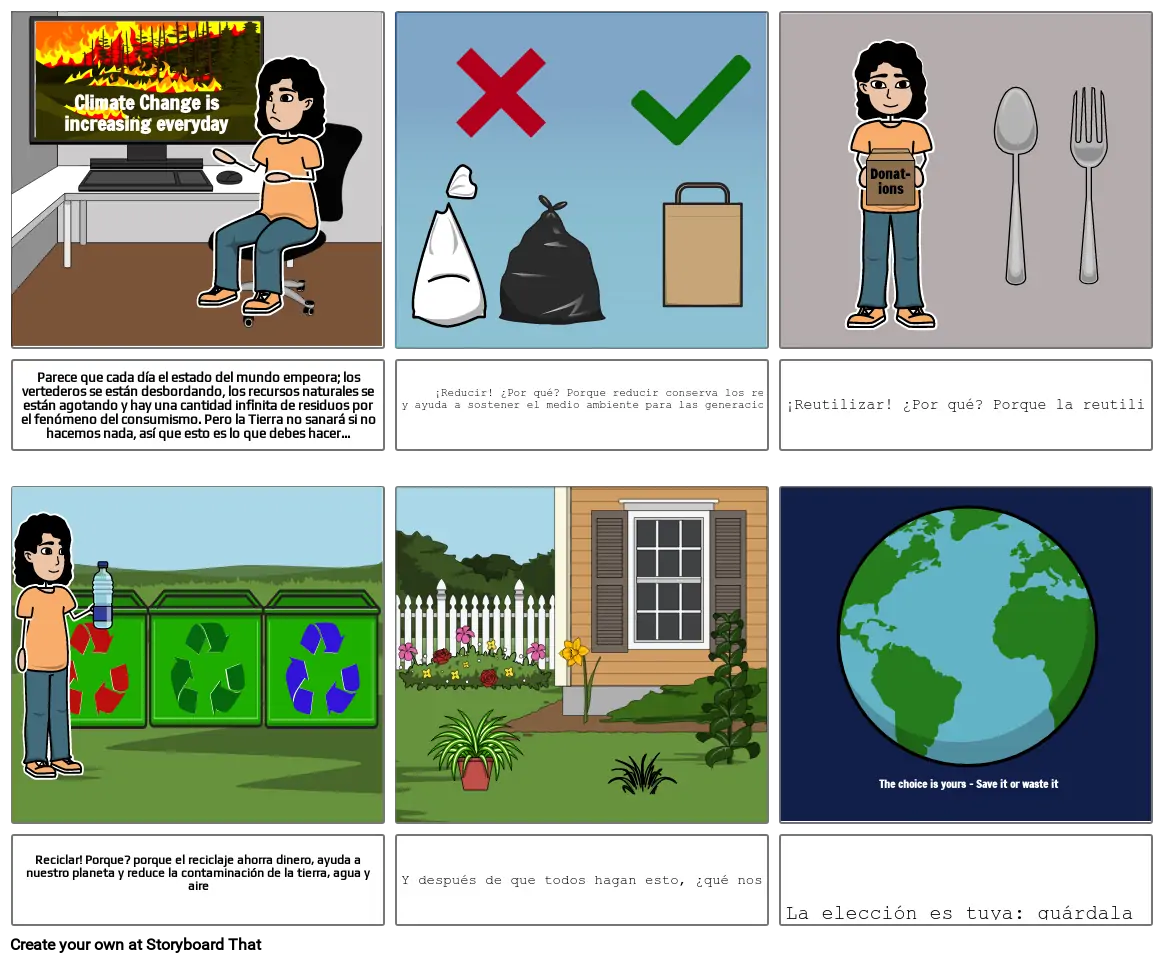 Storyboard para posible anuncio de greenpeace