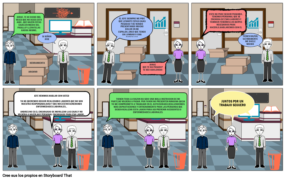 Historieta Medidas De Seguridad Storyboard By D890dbe7 7779