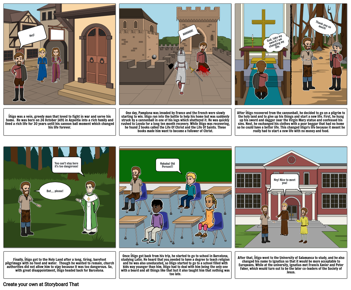 St Ignatius Storyboard Storyboard by d8d32c19