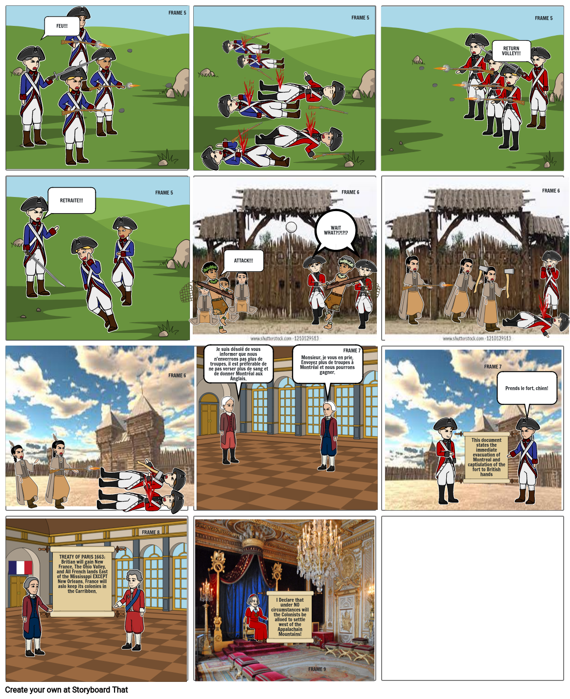 French And Indian War Pt 2 Storyboard By D9433b00