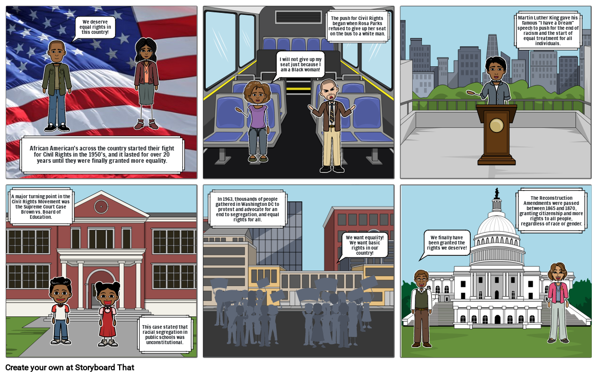 Civil Rights Storyboard by d99ee9b5