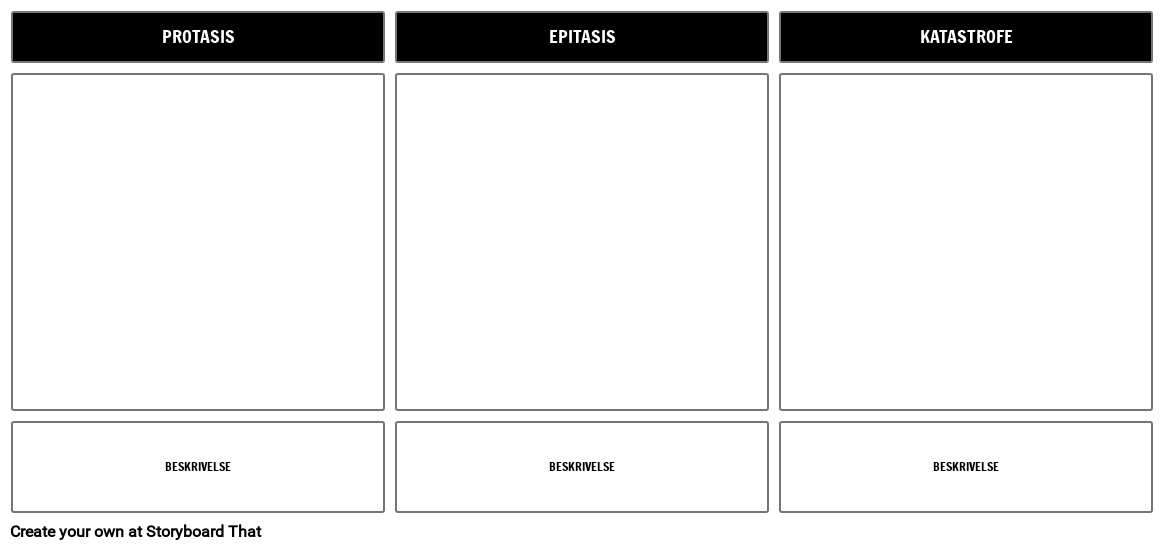 3 Akt Struktur Skabelon
