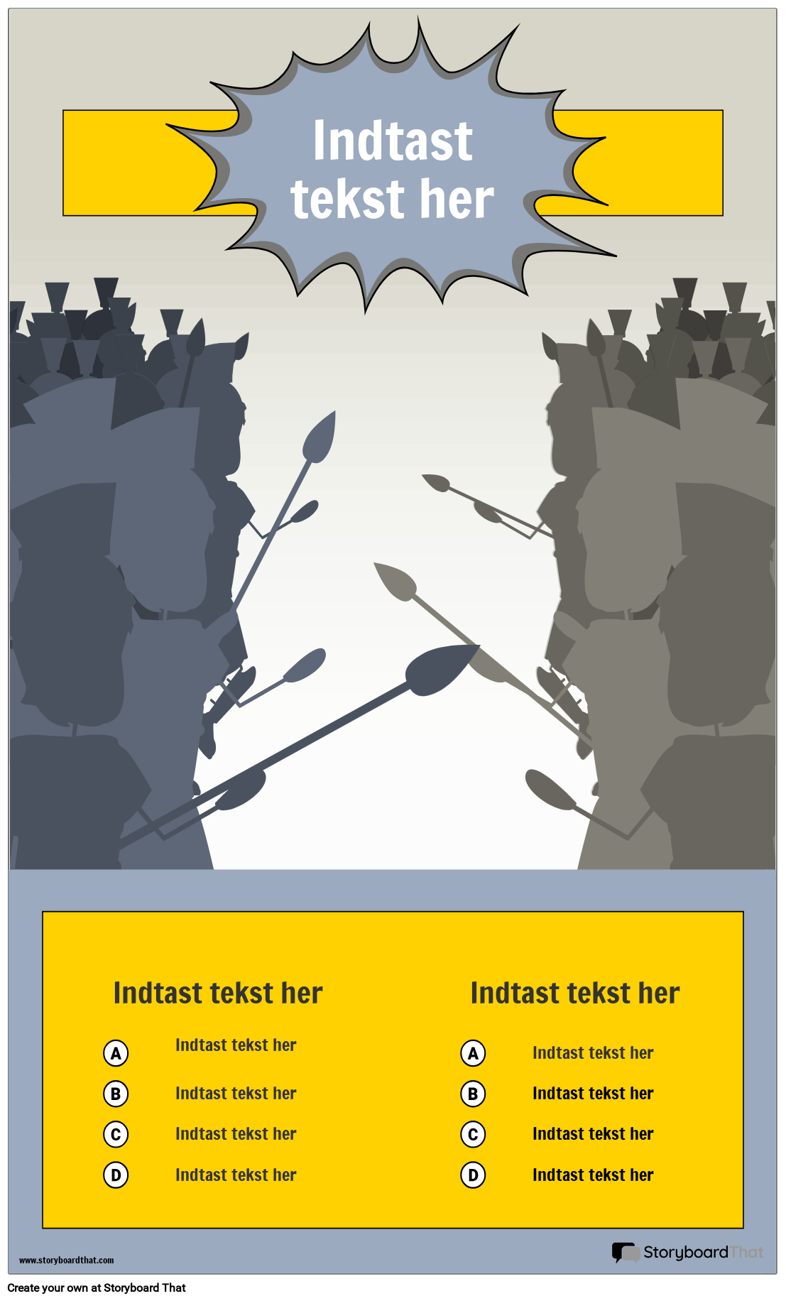 Battle Infographic Skabelon