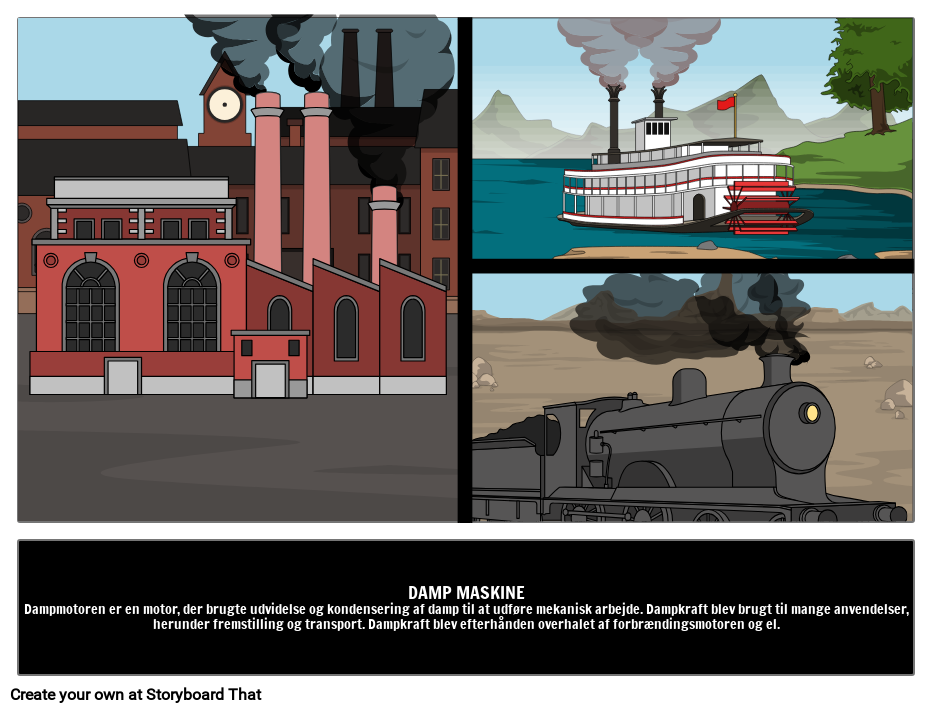 Damp Maskine Storyboard por daexamples