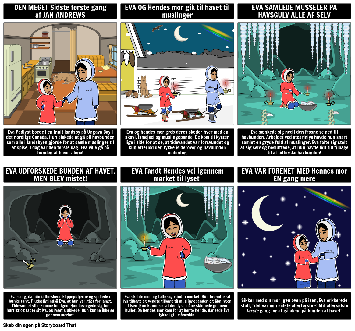 browser Postimpressionisme hensynsløs Den Allerførste Første Gang af Jan Andrews Storyboard