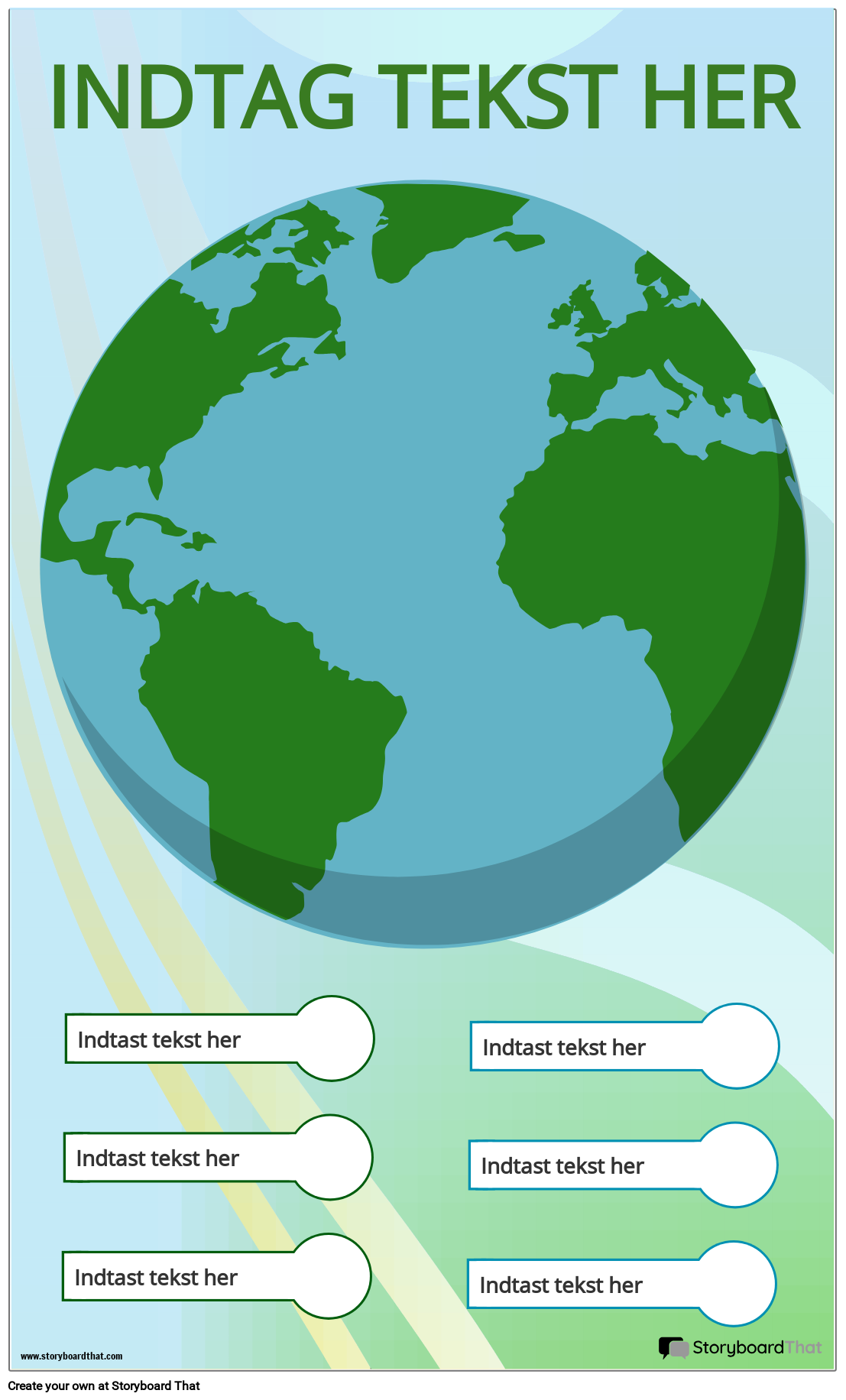 Earth Infographic Skabelon