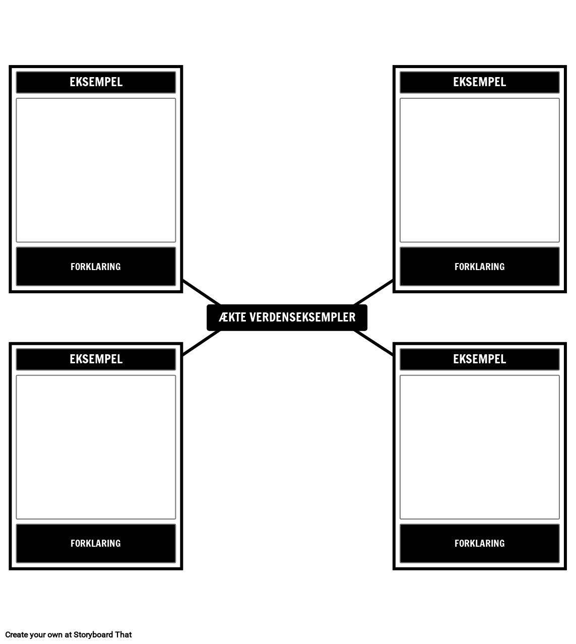 Eksempelskabelon for Ægte Verden Storyboard by daexamples