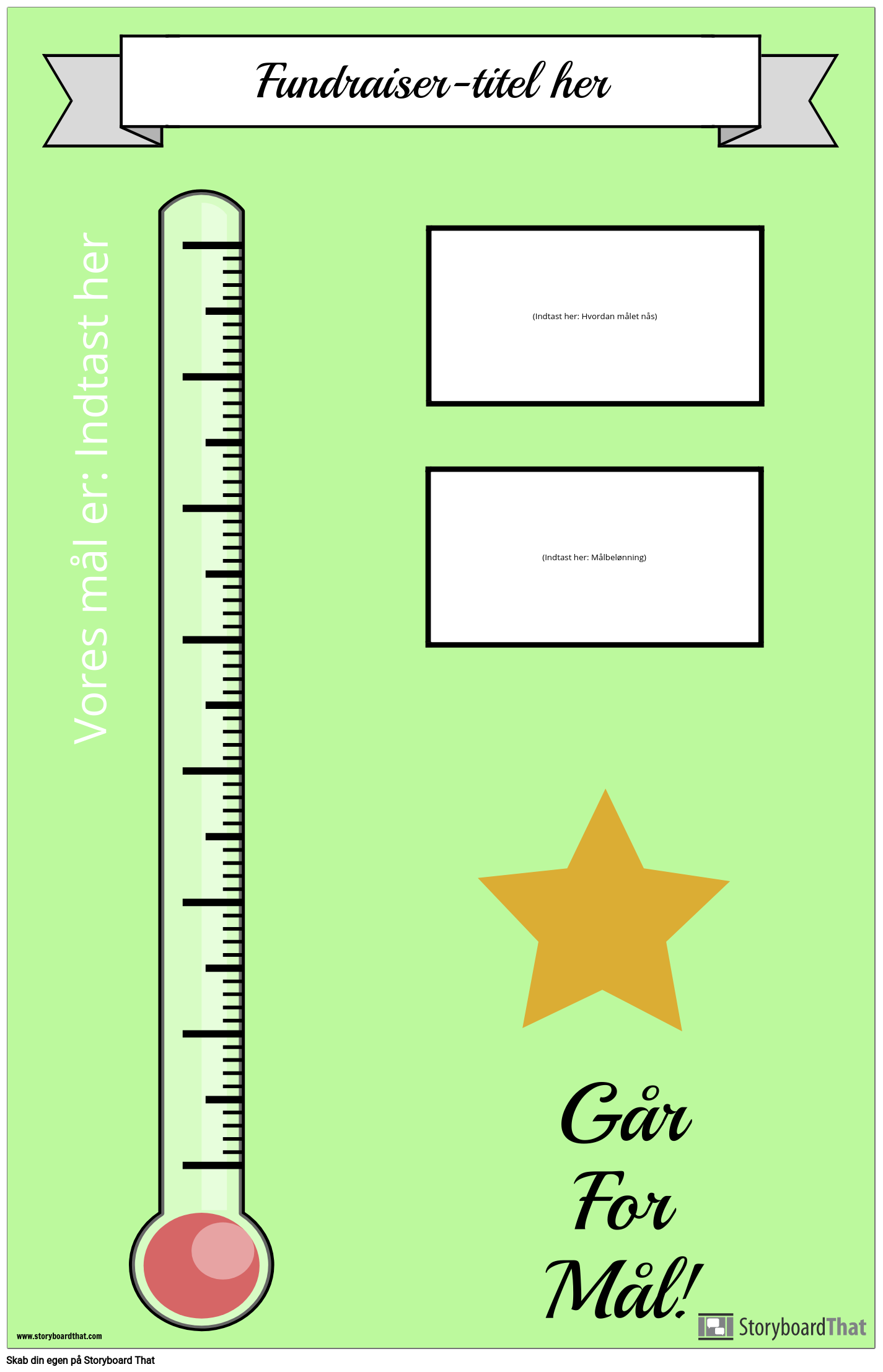 Fundraising plakat Storyboard Av Da examples