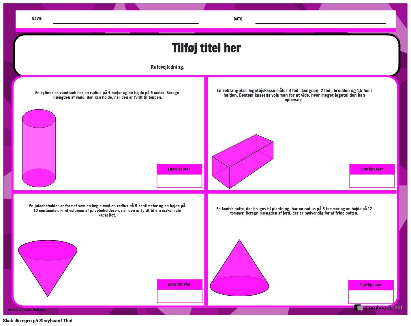 math-word-problemer-der-involverer-volumen-storyboard