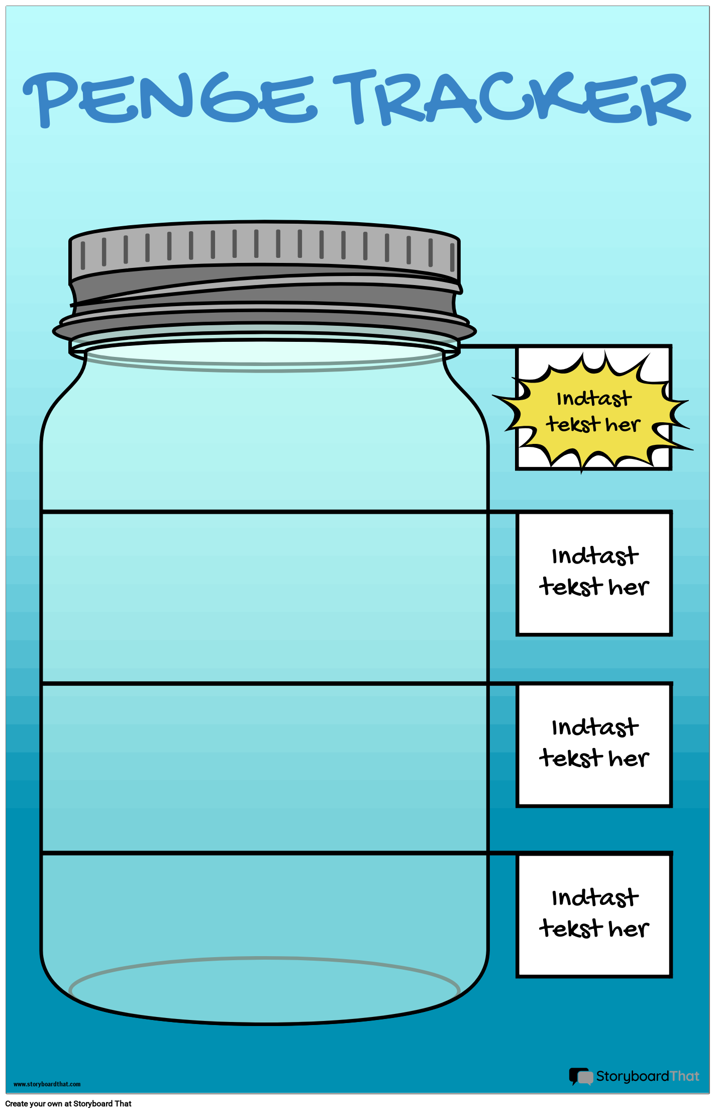 Money Tracker-plakat Storyboard por da-examples