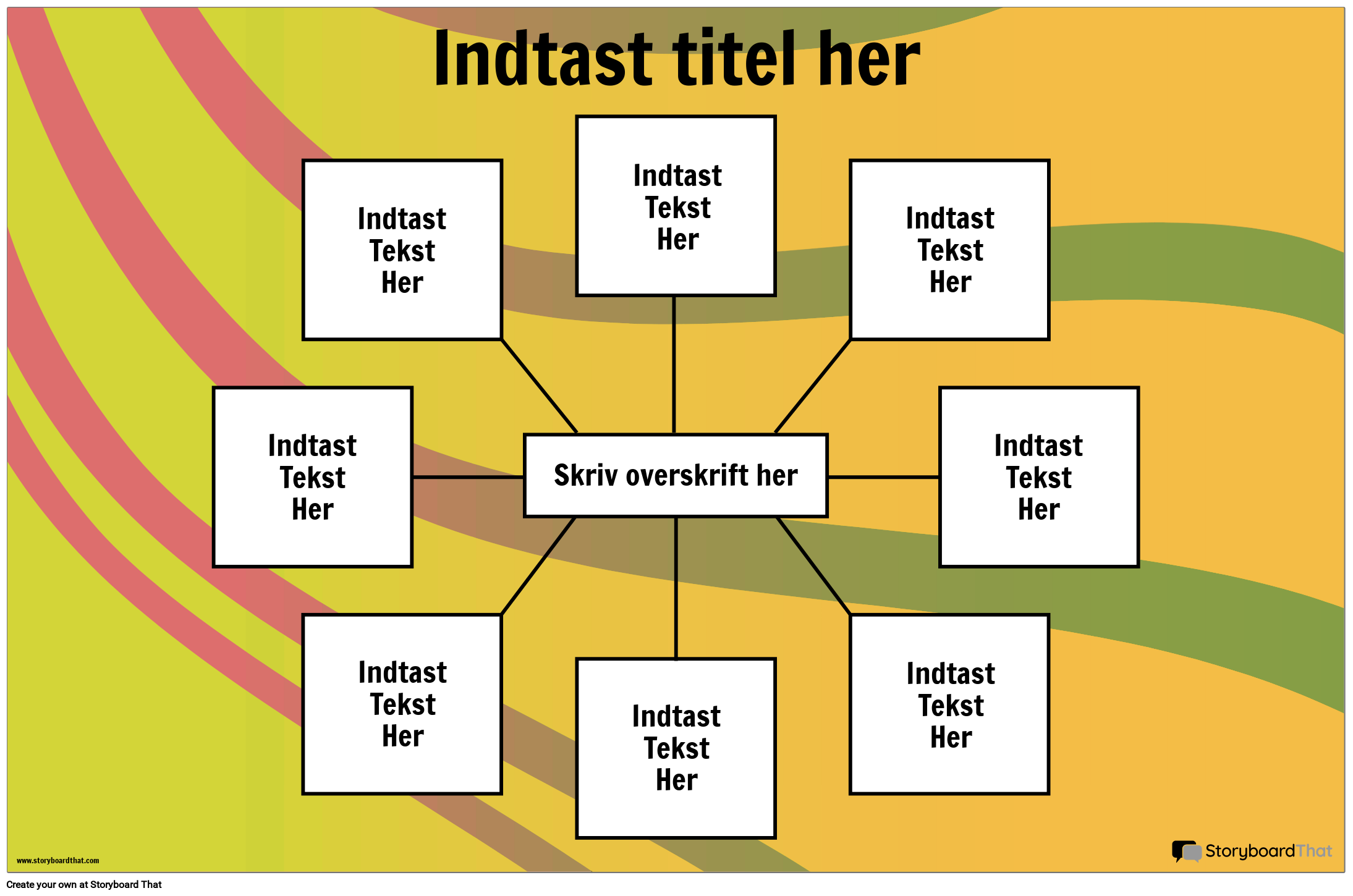Spider Map plakat Storyboard Af Da examples
