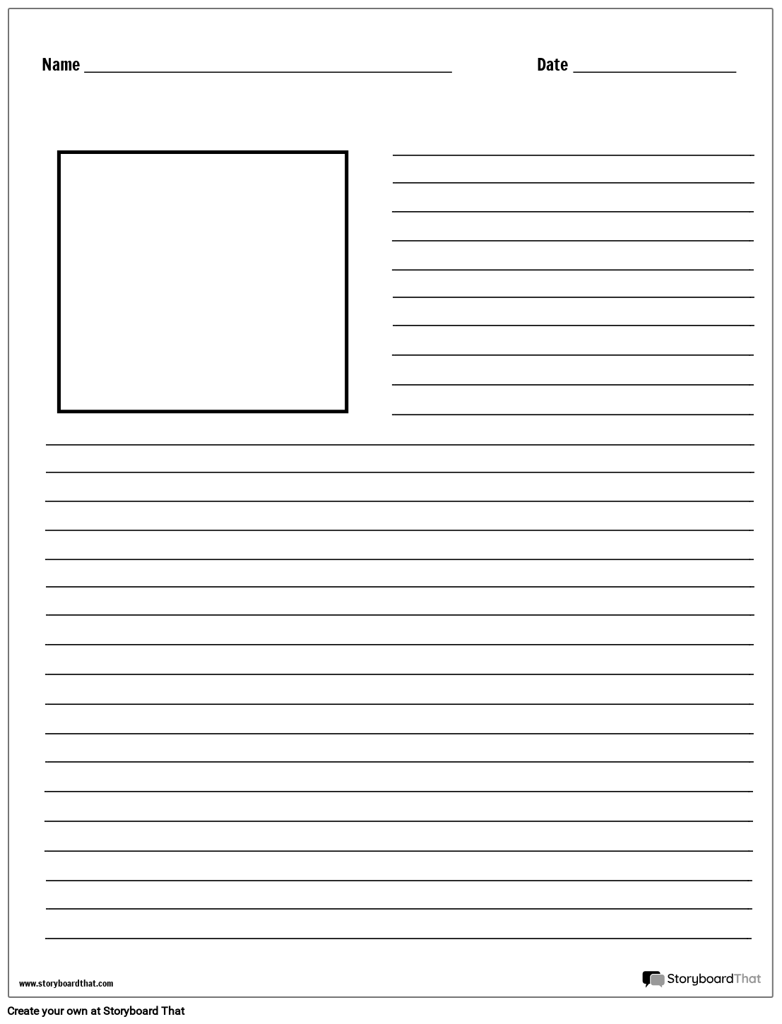 Story Starter Arbejdsark