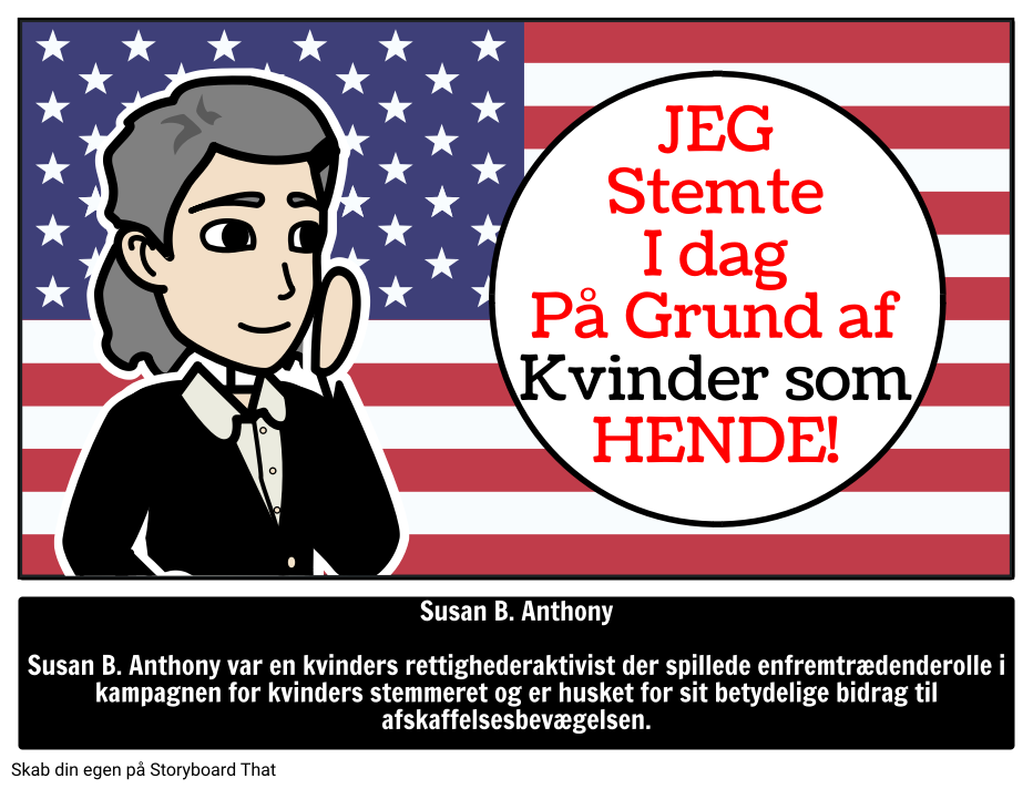 Hvem Var Susan B. Anthony? Storyboard Por Da-examples