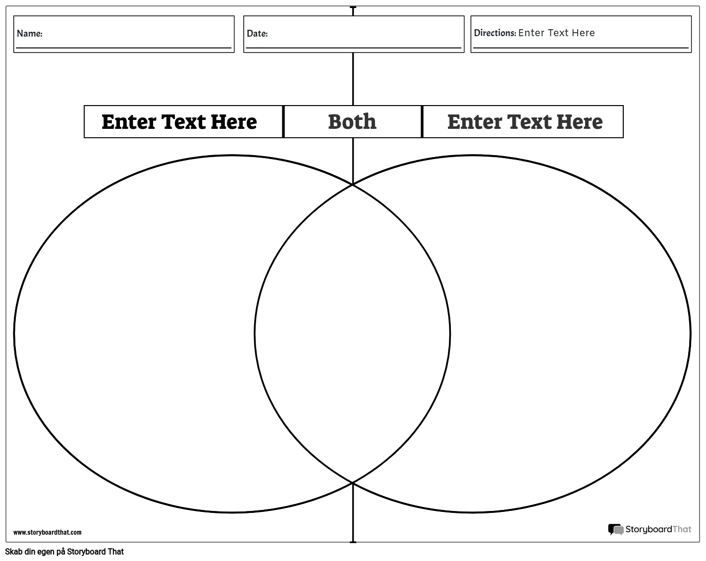 Venn Diagram Skabelon Storyboard Por Da Examples