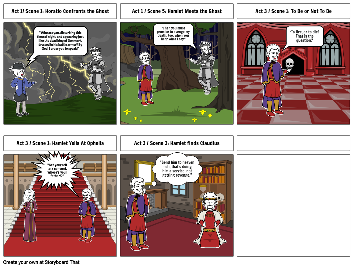 Hamlet Storyboard Project Marc M Storyboard