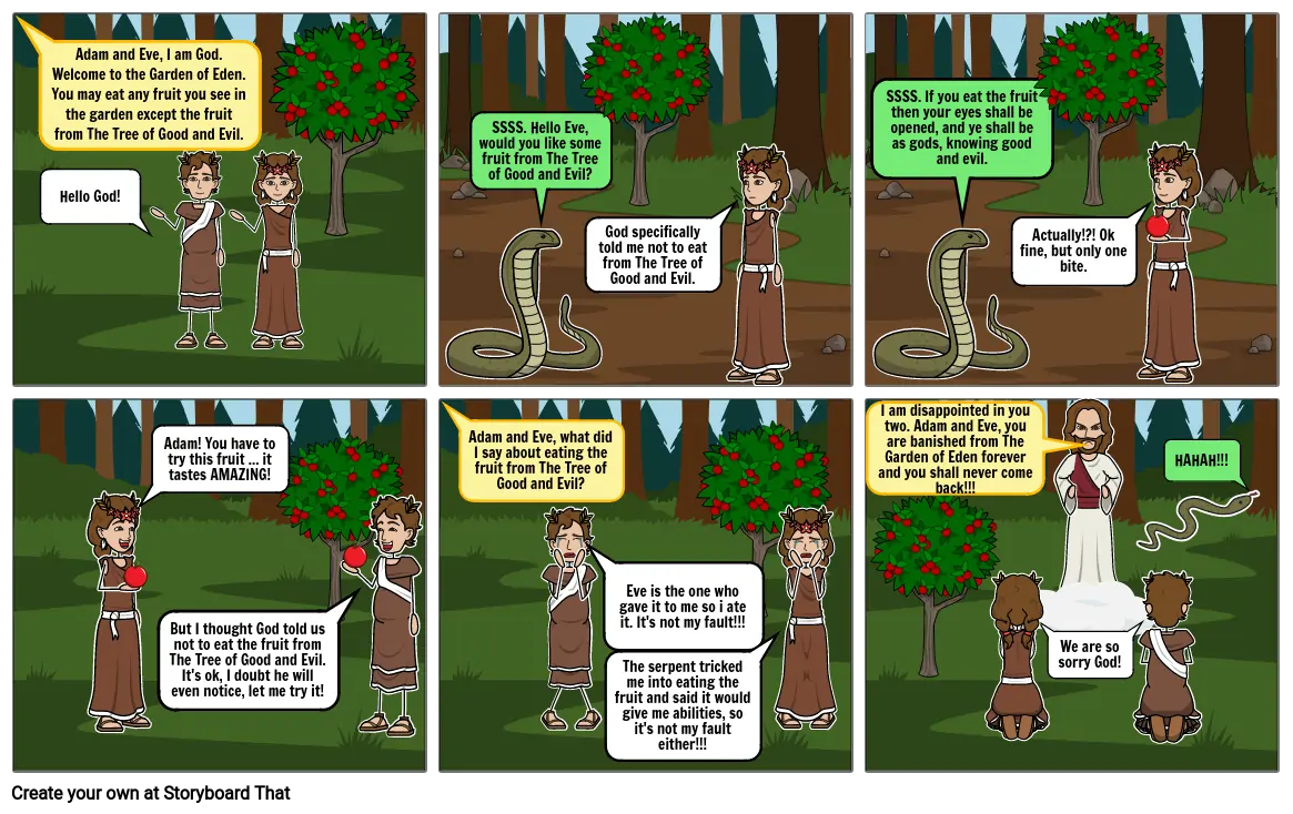Adam and Eve Comic strip