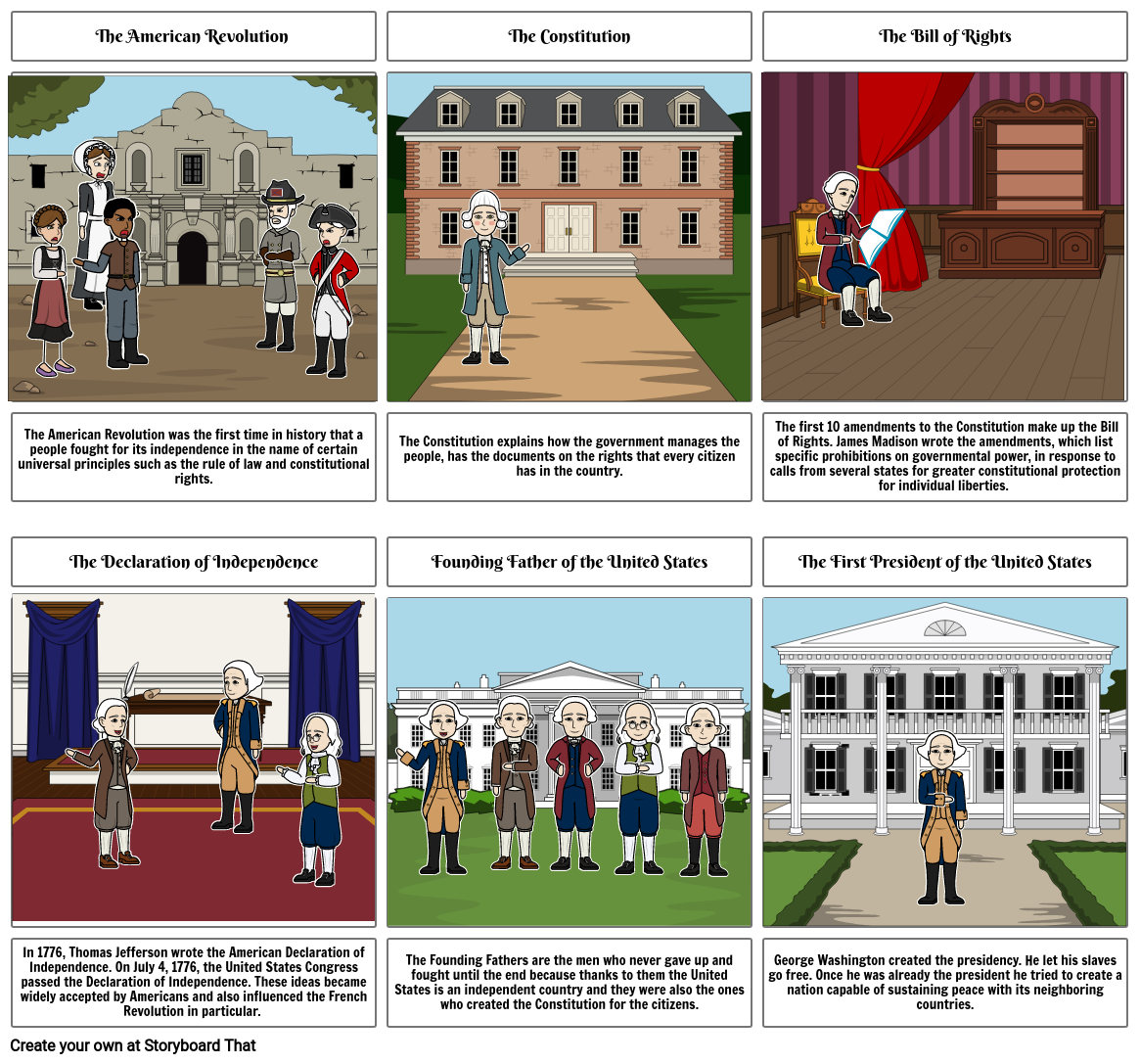 history-proyect-american-revolution-storyboard