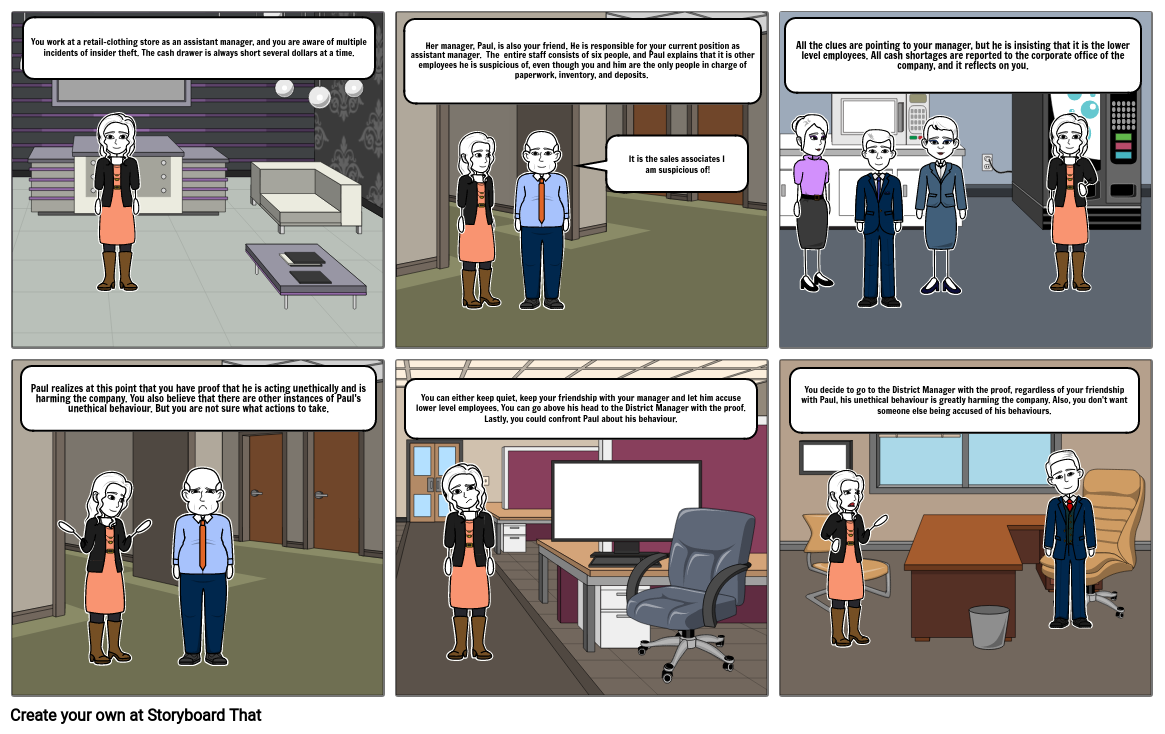 Ethical Issues in the Workplace Comic Strip