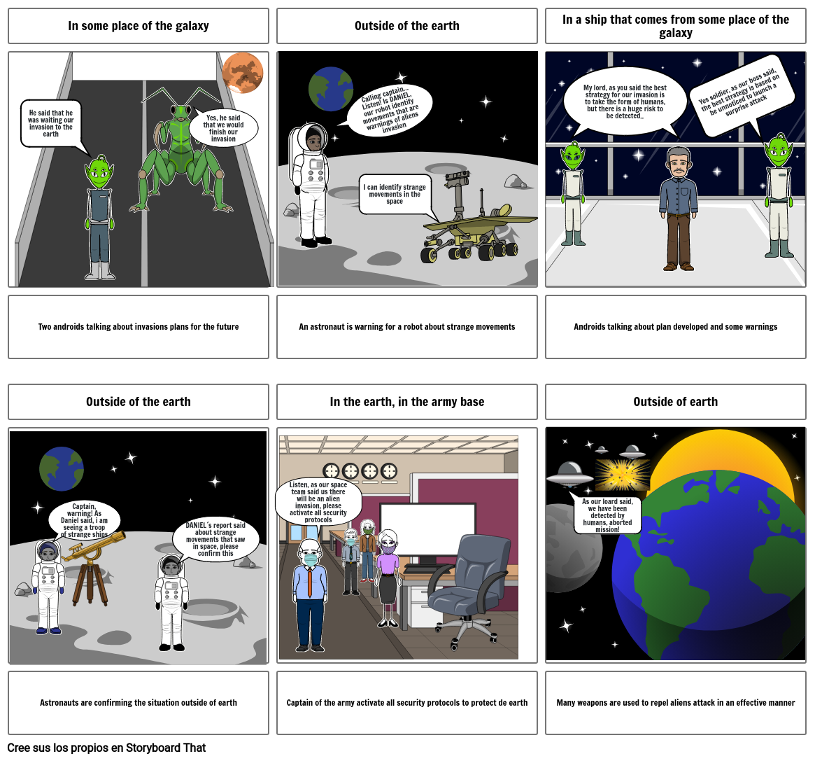 Science fiction story board Storyboard por daniel10304